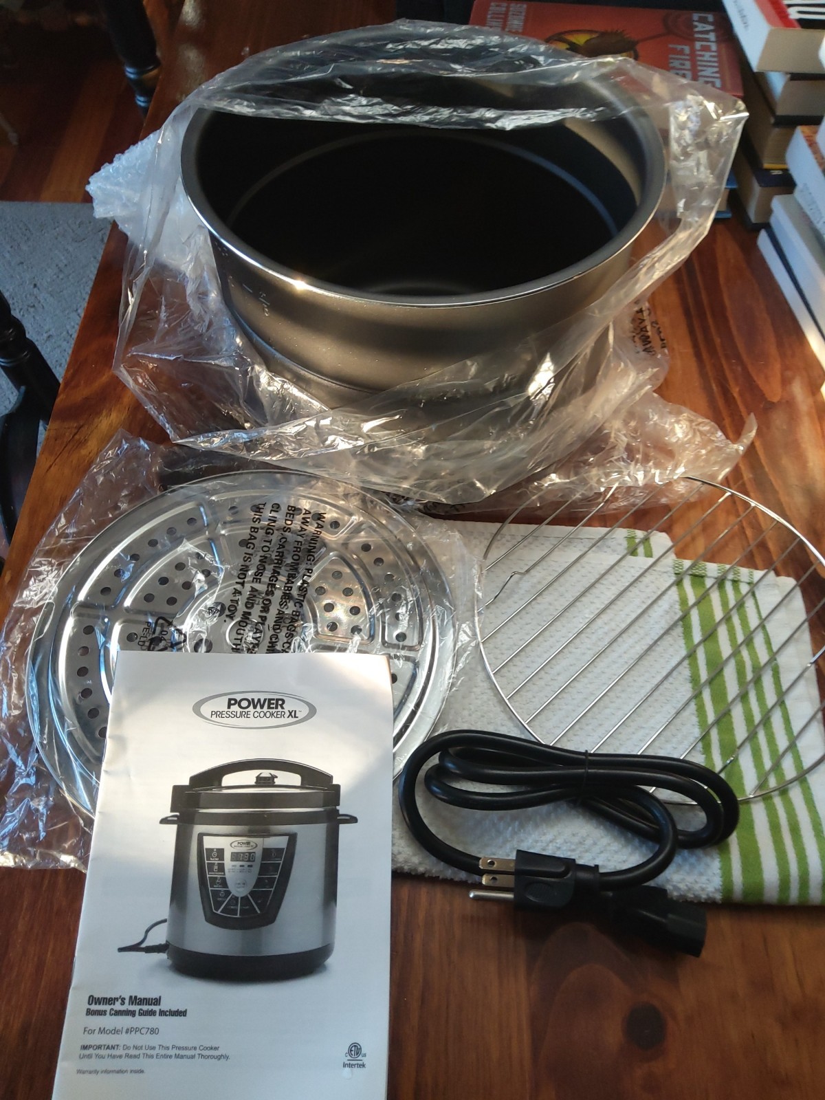 Xl Ppc780 Inner Pot, Steamer Tray, Rack, Manual, &  Cord