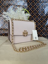 Tory Burch Britten Small Adjustable Shoulder Bag Light Pink with Gold Chain