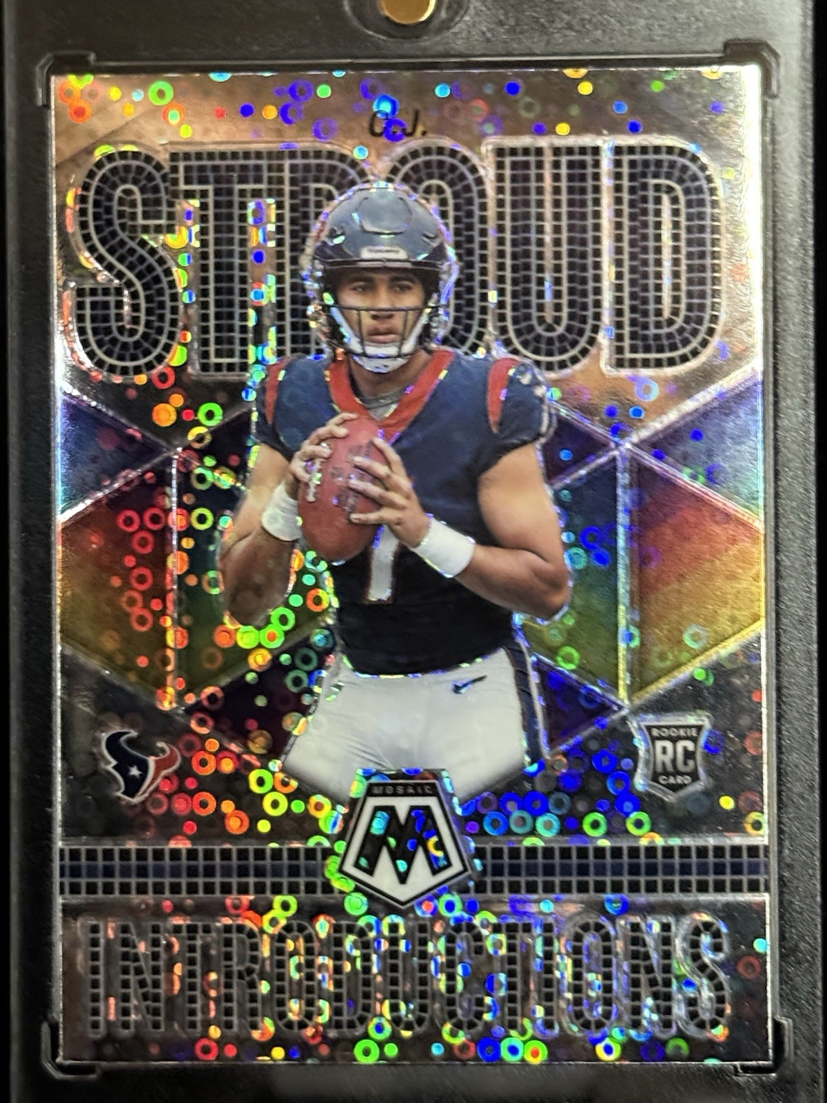 2023 PANINI MOSAIC #I-2 INTRODUCTIONS NO HUDDLE DISCO PRIZM C.J. STROUD (RC)
