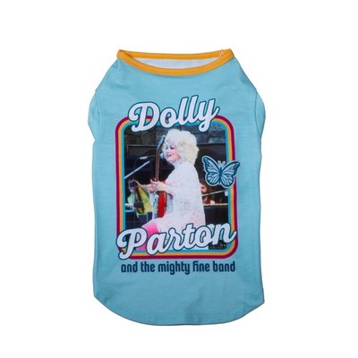 Blue Dolly & The Mighty Fine Band Shirt For Pets Clothing Size M 22120727 Mat