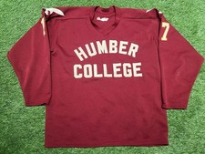 1984 Game Worn Francesco Marrello Humber College Hawks OCAA Cooper Hockey Jersey