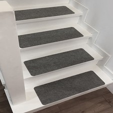 14Pcs Non-Slip Carpet Stair Treads Floor Mat Protection Cover Step Staircase Pad