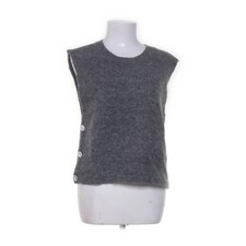 YAS, Pullunder, Größe: L, Grau, Acryl/Polyamid, Fischgräte, Damen #ABl