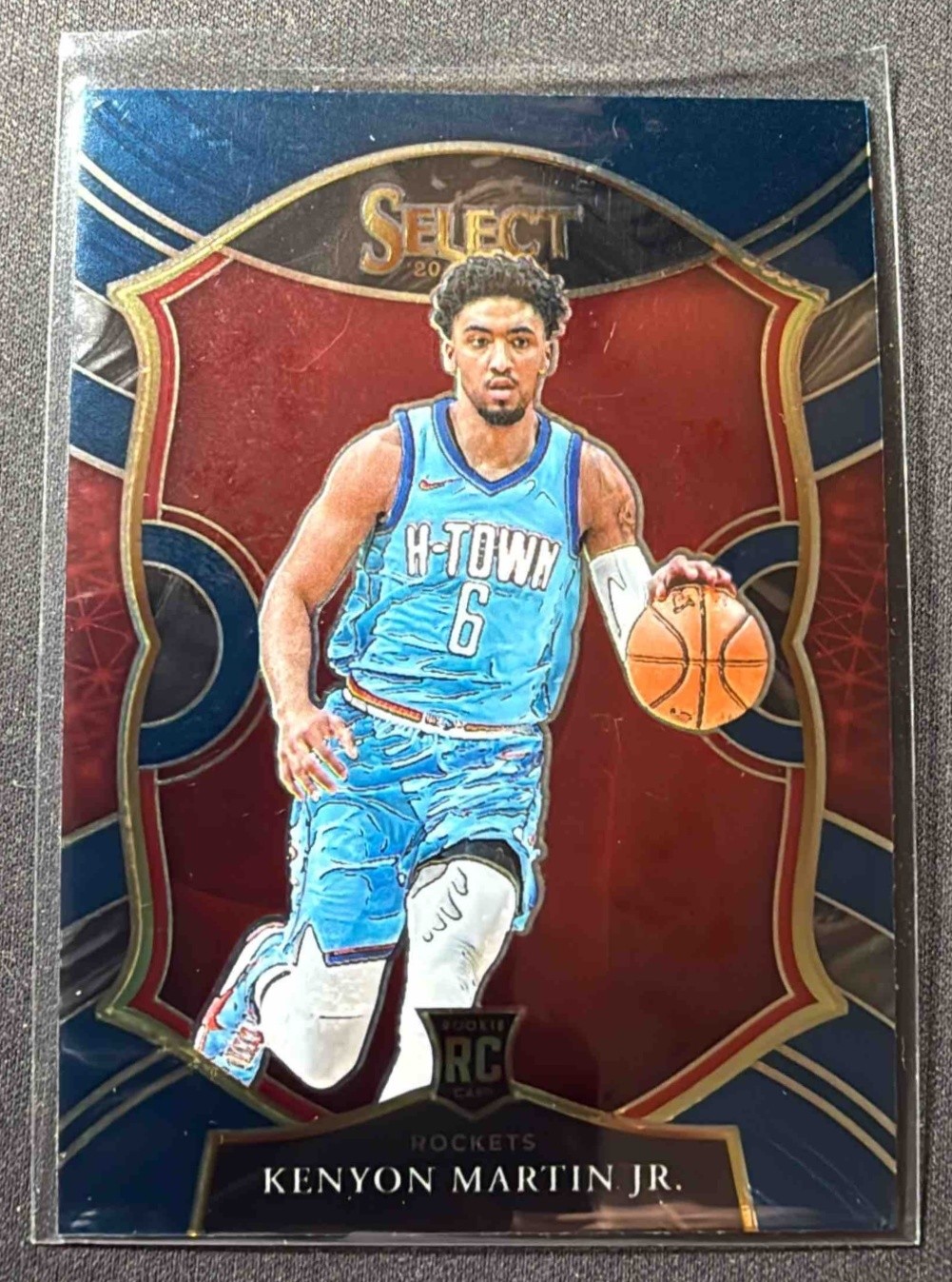 2020-21 Panini Select Kenyon Martin Jr. Blue #98 Rockets RC Concourse