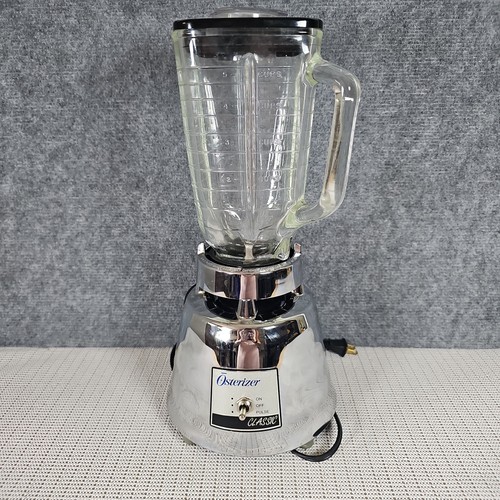 Vintage Osterizer Classic Beehive Blender 5 Cup Chrome 5000-08A WORKS!
