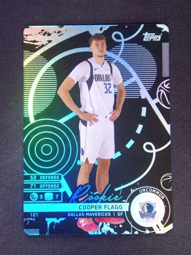 2025 Topps Match Attax Cooper Flagg #121 RC Rookie Black Uncommon #k002