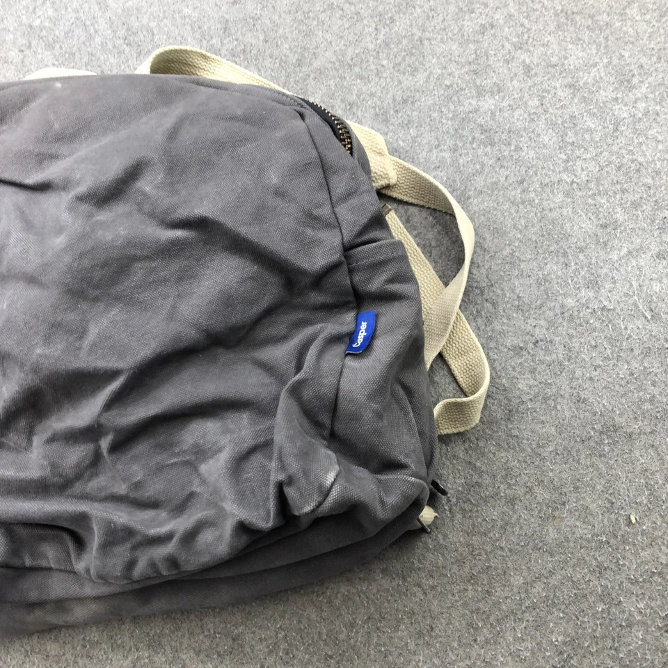 Joshu Vela Mochila Para Hombres Gris Lona Hecha en EE. UU. Informal Trabajo Bolsa de Viaje Laptop Foto 2 de 4