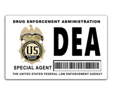 2 Pack D.E.A Themed Credit Debit Card Sticker Durable Vinyl Security Decal Skin