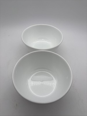 Corning Corelle Vitrelle WINTER FROST WHITE 6 1/4'' Salad Cereal Bowls Set of 2