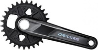 Shimano Kurbelgarnitur Deore FC-M6130 Kurbelgarnitur - 12-Fach, 175 Mm, 30 Zä...
