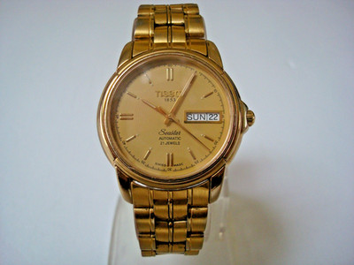 Tissot 1853 Seastar Mens Automatic Watch 21j. Quick DD All Signed Tissot Band