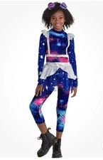 Galaxy Girl Futuristic Outer Space Alien Girls Large 12-14 Child Costume