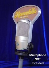 Custom Neumann BCM 705 Microphone Flag - Podcasting Broadcasting Studio Mic Top