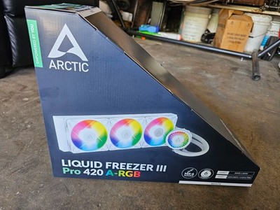 Arctic Liquid Freezer III Pro 420 A-RGB (White) CPU Water Cooler.  Brand new