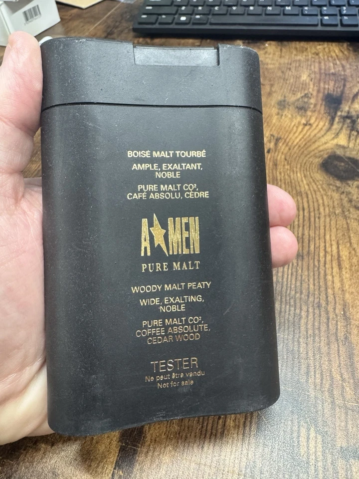 Angel Men Pure Malt Thierry Mugler EDT para hombres spray 3,4 oz TSTR DESCONTINUADO Foto 2 de 3