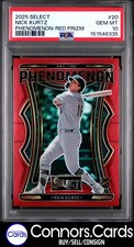 Nick Kurtz Rookie PSA 10 2025 Panini Select #20 Phenomenon Red Prizm /99