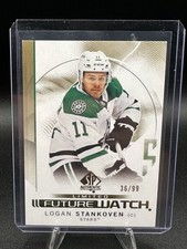 2024-25 SP Authentic Future Watch Limited Gold Logan Stankoven /99 #104 Dallas