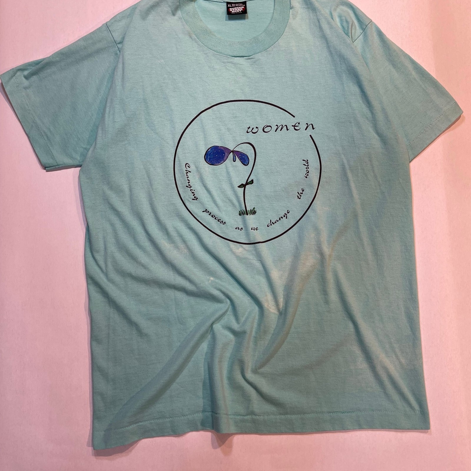 Vintage Women Empowerment “Changing The World” 90s Single Stitch Tee 