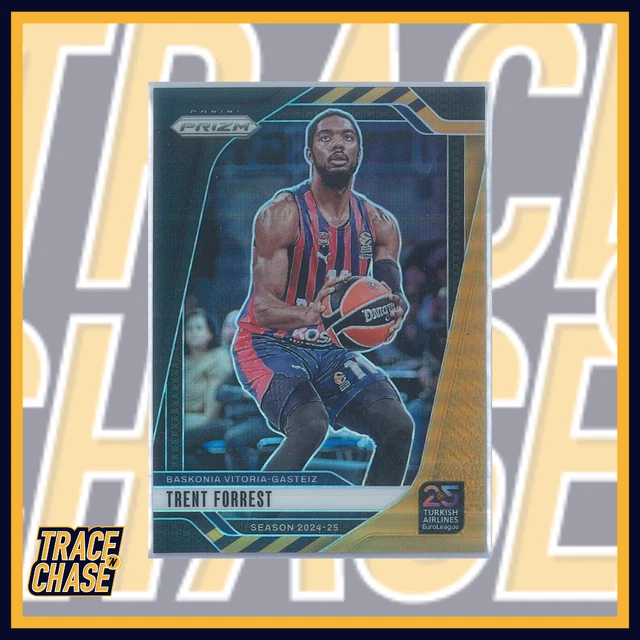 2024-25 Panini Prizm Euroleague Basketball Trent Forrest Black Gold 2/5 #153