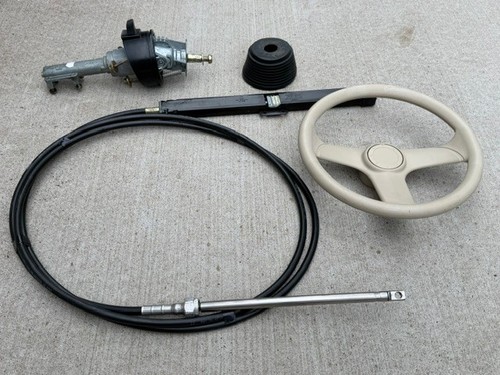Teleflex Rack & Pinion Boat Marine Steering Kit Cable Tilt Helm Steering Wheel