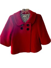 Classiques entier Red Wool Peacoat Jacket