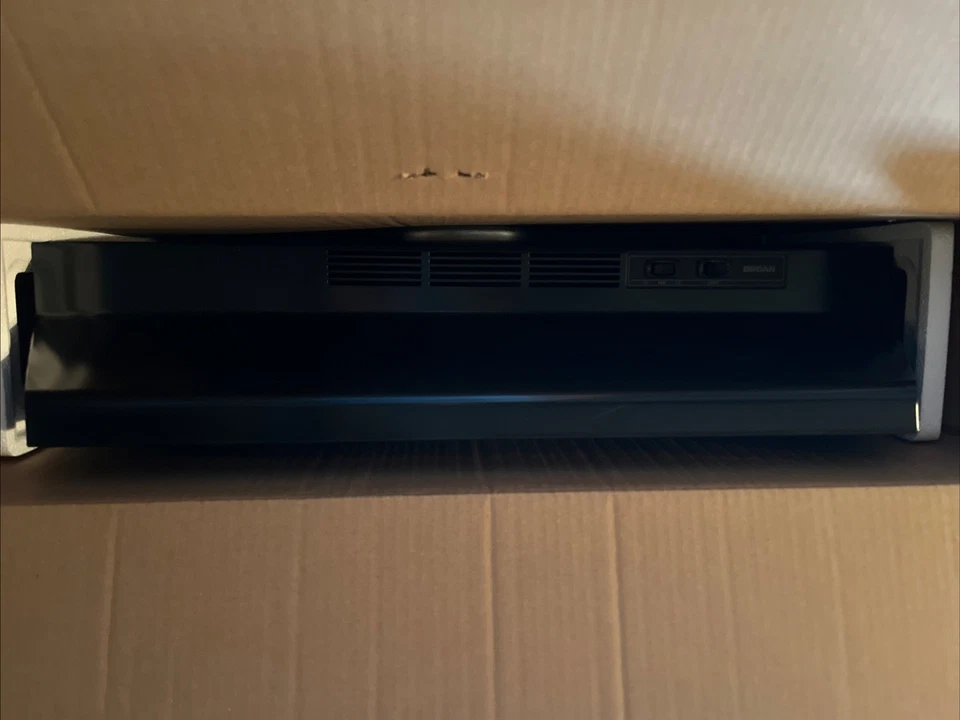 BROAN F403023 BLACK Under Cabinet Two-Speed Four-Way Range Hood OPEN BOX - Image 4 of 4