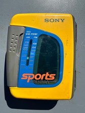 Vintage SONY Walkman Sports WM-FS191 AM/FM Cassette Player Parts or Repair