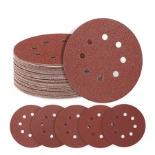 50 Pack 5" 8 Hole Sanding Discs Hook and Loop Sandpaper Pads for Orbital Sander 0.19 per gallon