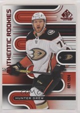 2022 Upper Deck SP Game Used Authentic Rookies Red 21/224 Hunter Drew #155 0r0m