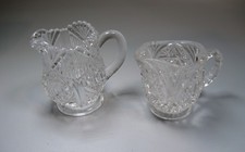 Vintage Lot 2 Child Size EAPG Creamers Pitchers