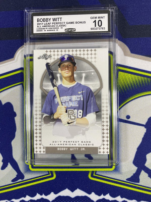2017 Leaf Perfect Game Bonus Bobby Witt CCG 10