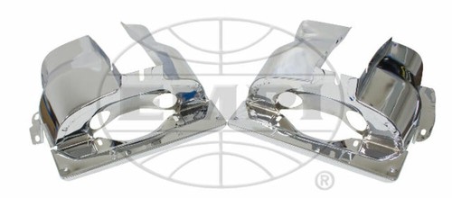 EMPI 9063 Chrome Dual Port Cylinder Tins, Pair for VW Air Cooled Engines - Picture 2 of 2