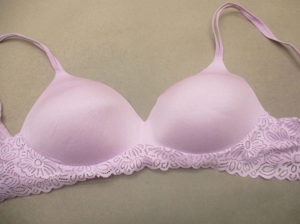 Sujetador Bralette No Boundaries Talla M Mujer Forrado Púrpura Inalámbrico Cierre Trasero 11A Foto 2 de 4