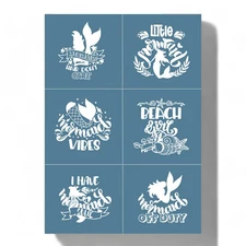 Mermaid Magic Silk Screen DIY Kit - Reusable Mesh for Tote Bags, T-Shirts, and F