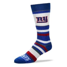 New York Giants NFL Bare Feet Crew Cut Socks - One Size