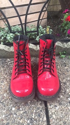 doc martin shoes red