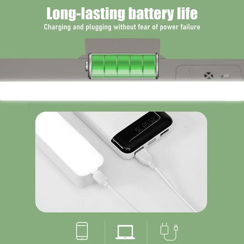 Magnetische LED Tischlampe Kabellose Schreibtischlampe Dimmbar Lese Büroleuchte - Bild 19 von 19