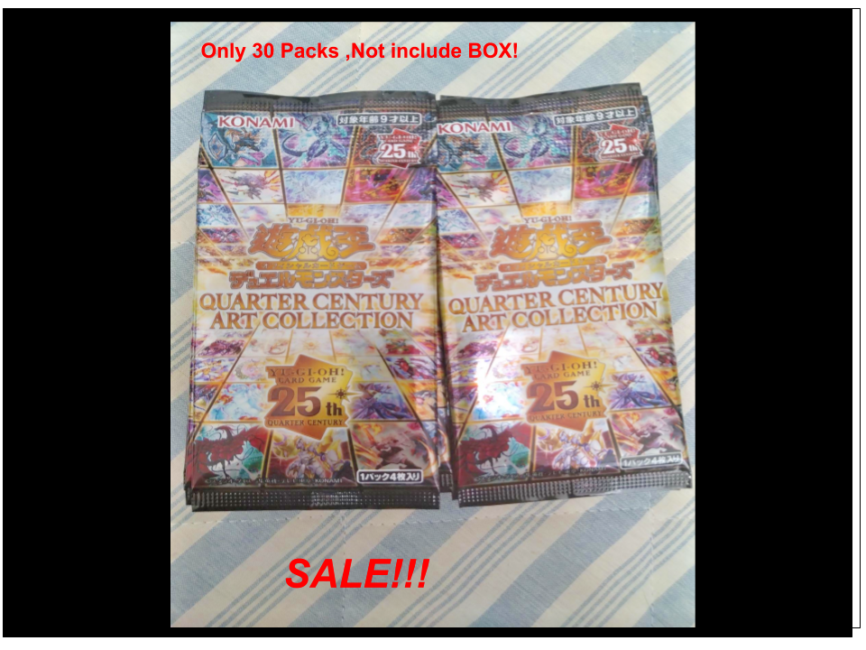 遊戯王 QUARTER CENTURY ART COLLECTION 1box Yu-Gi-Oh Quarter Century Art Collection 25th Anniversary