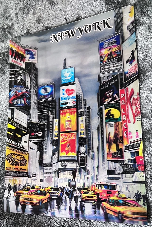 NY-Time square-3D Poster 3DLenticular Effect-2 Images In One - Image 4 of 4