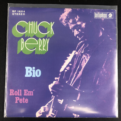 7'' - Chuck Berry    Bio / Roll Em' Pete - Bellaphon  BF18214 - TOP Zustand nm