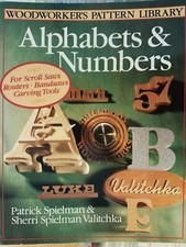 Woodworkers Pattern Library ALPHABETS  NUMBERS 1994 128pg soft book