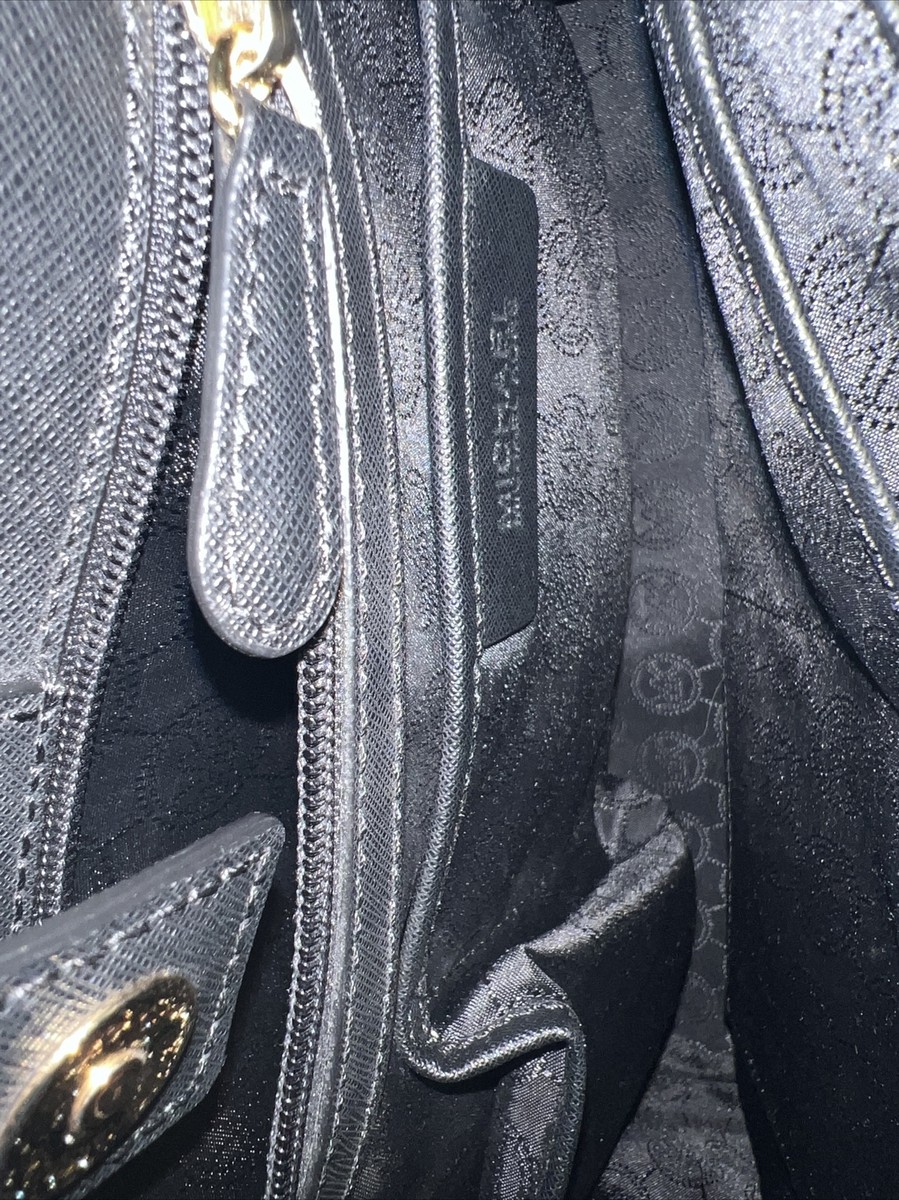 Michael Kors EUC Pebble Black/Gold Leather Large Tote Bag Michael Kors EUC Pebble Black/Gold Leather Large Tote Bag