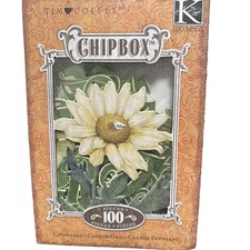 K&Company TIM COFFEY "CHIPBOX" 100 DOUBLE SIDED  3X ALPHABET PIECES*  NEW