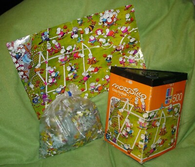 HEYE Vintage Dreiecks Puzzle 500 Mordillo > Crazy Football  kompl. No. 8357 