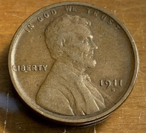 1911-S Lincoln Cent  VF Condition SKU# 34394