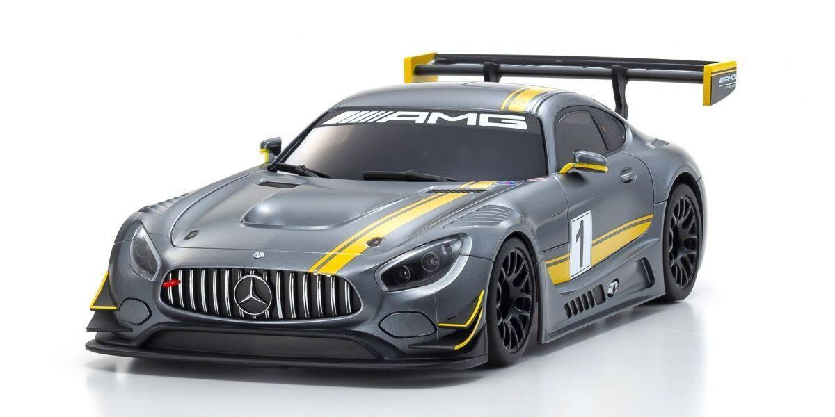 Kyosho MINI-Z RWD Series Ready Set Mercedes AMG GT3 Grey Yellow