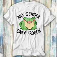 No Gender Only Froggie Frog Gay LGBT Pride Proud T Shirt Meme Top Tee Unisex 801