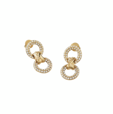 Guess Orecchini A Cerchio Donna 'Knot You' In Acciaio Inox Color Oro - JUBE04054JWYGWHT/U