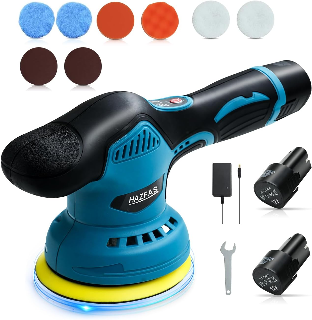 Cordless Polisher, Cordless Car Buffer Polisher Kit with 2Pcs Battery,Buffer Pol