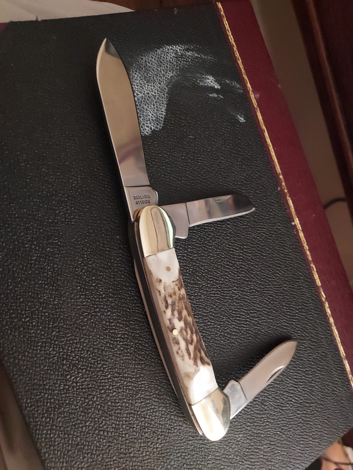 Vintage Pocket Knife Hen & Rooster 3 Blade Stag Germany eBay